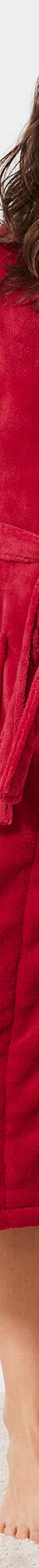 Peignoir polaire toucher peluche manches longues, longueur 115 cm (cerise) Peignoir polaire toucher peluche manches longues, longueur 115 cm (cerise)